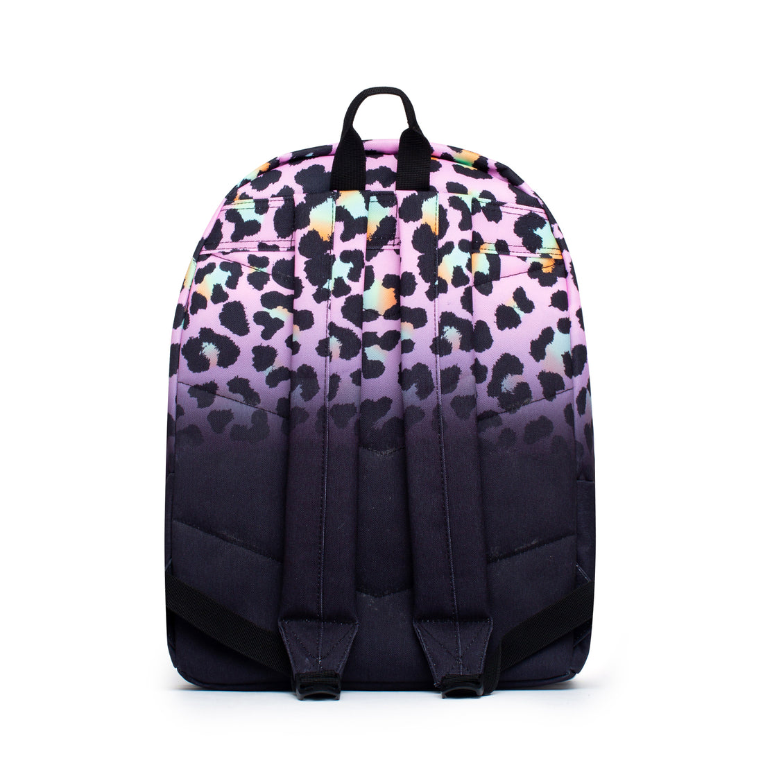 Disco Leopard Fade Backpack-Backpack-Hype-Pink/Black-SchoolBagsAndStuff