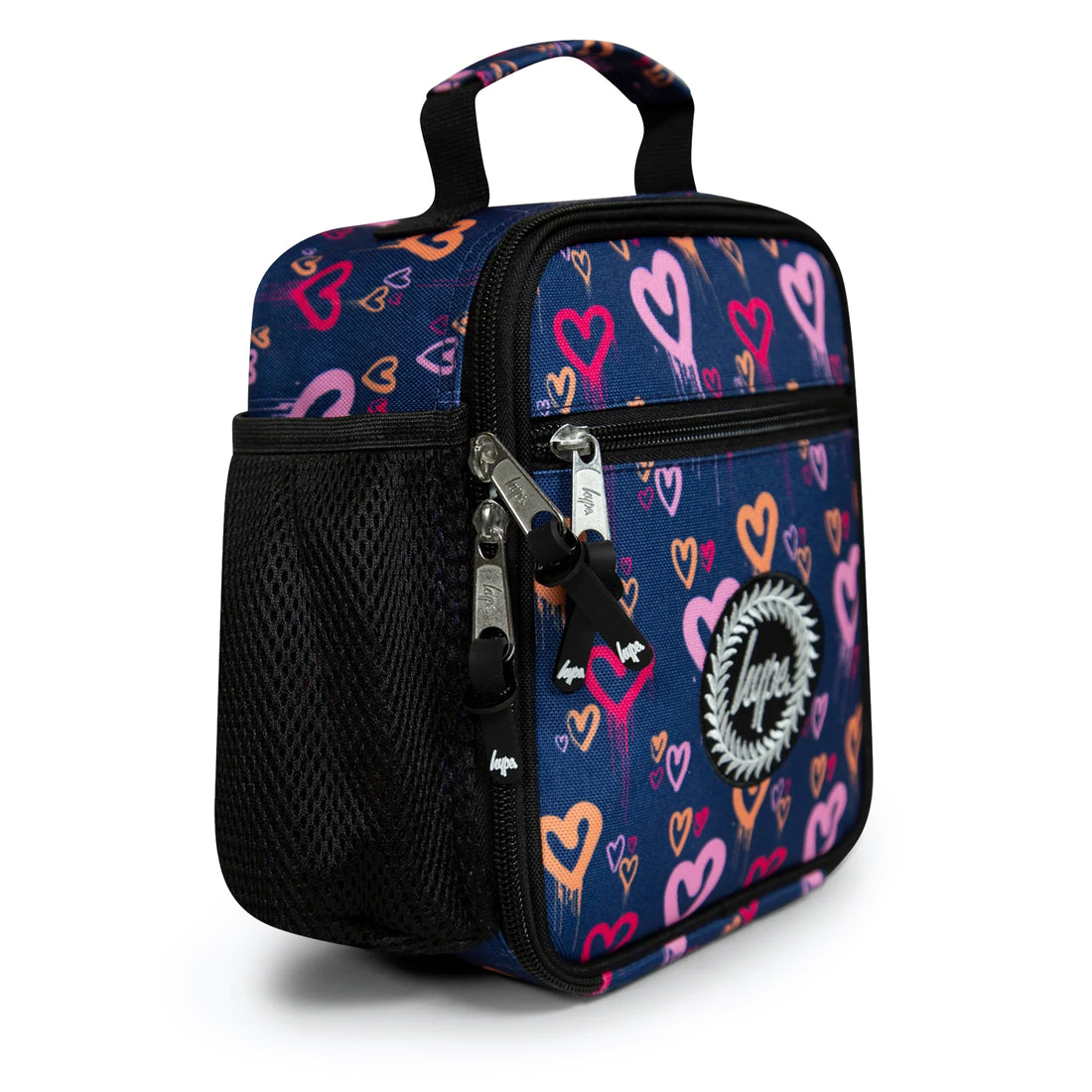 Navy Heart Drips Lunch Box