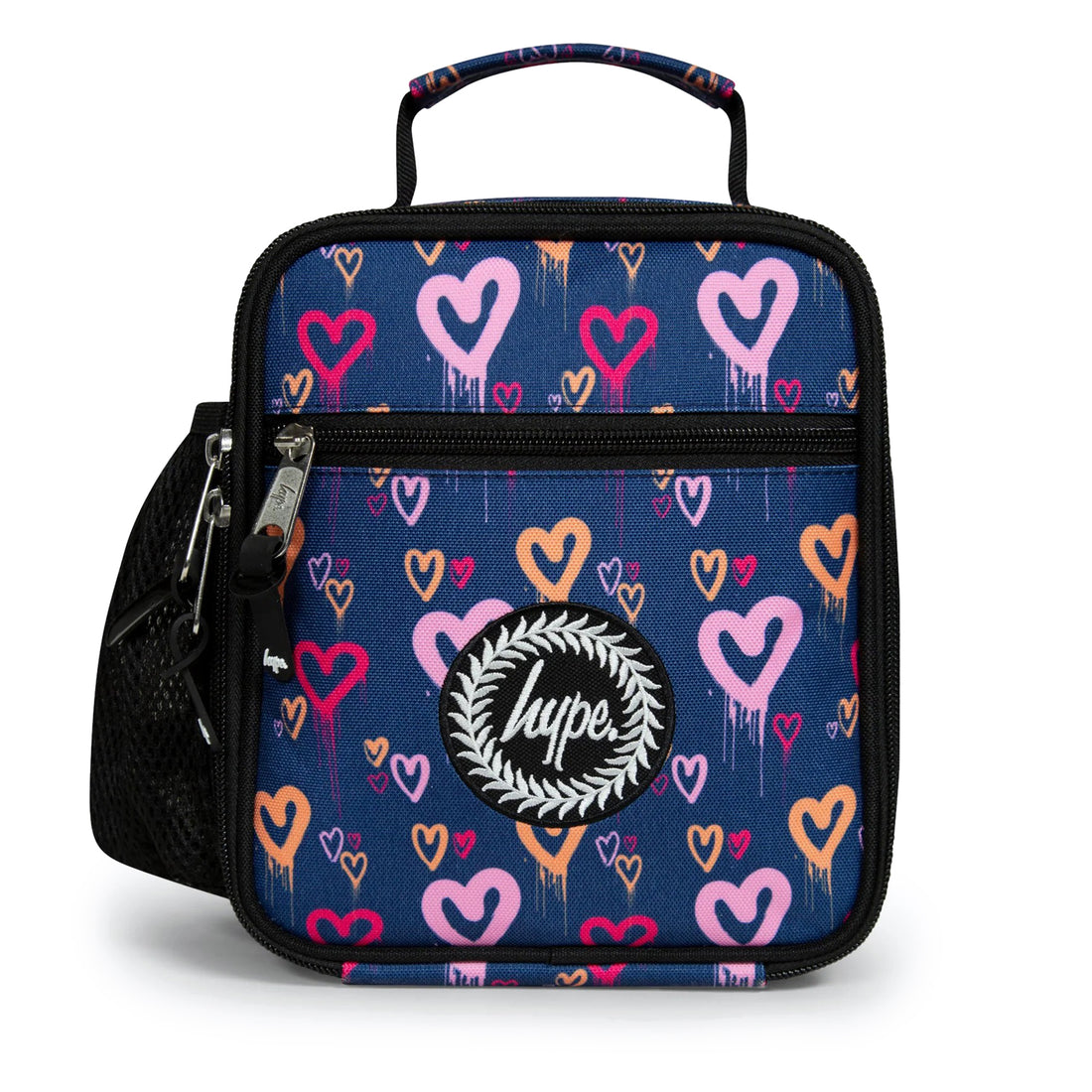 Navy Heart Drips Lunch Box