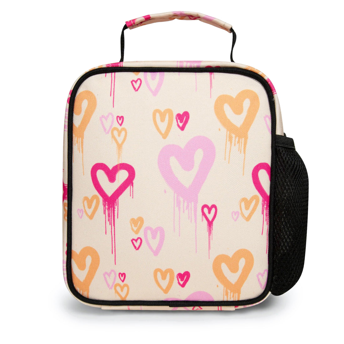 Peach Heart Drips Lunch Box