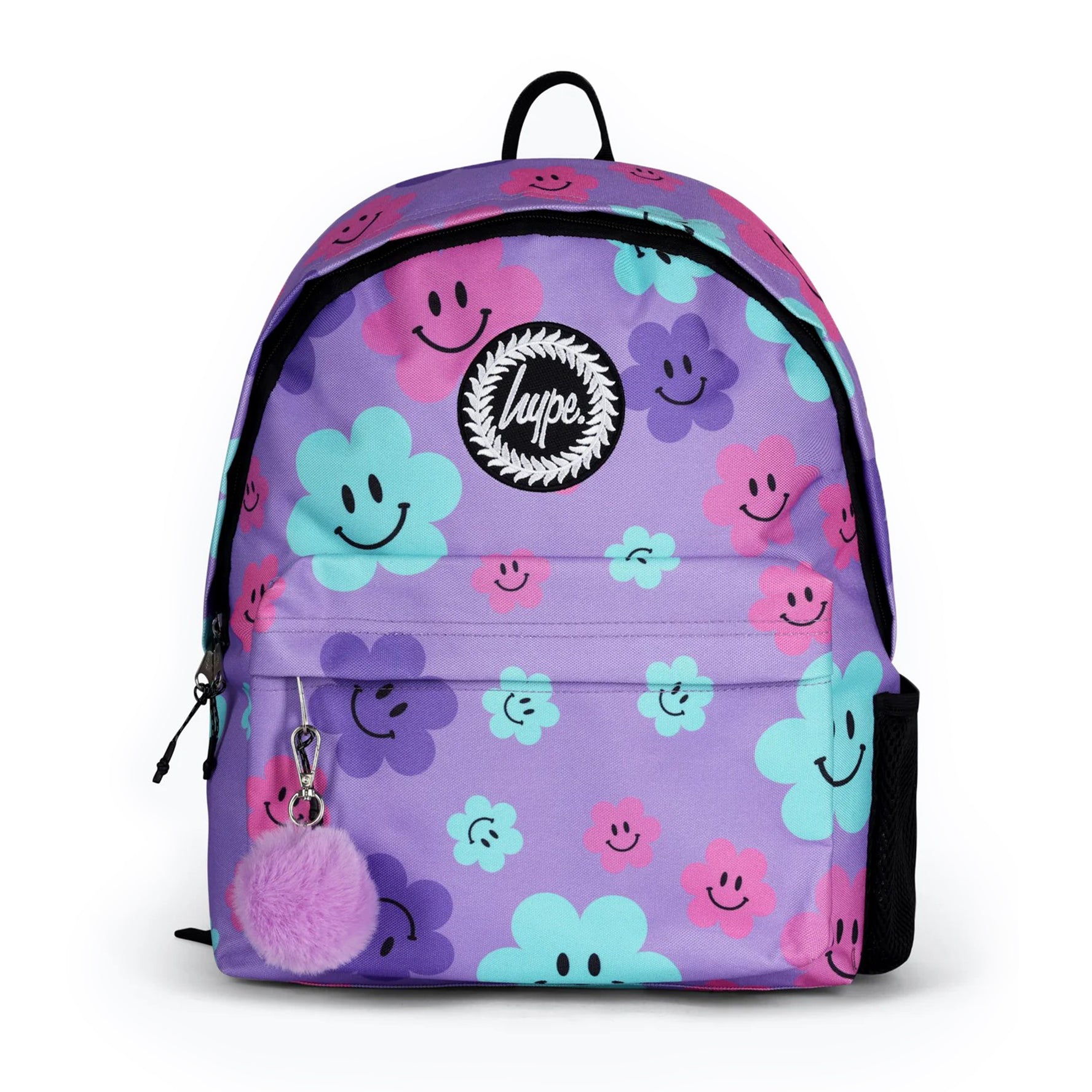 Purple Happy Flowers Backpack 18L
