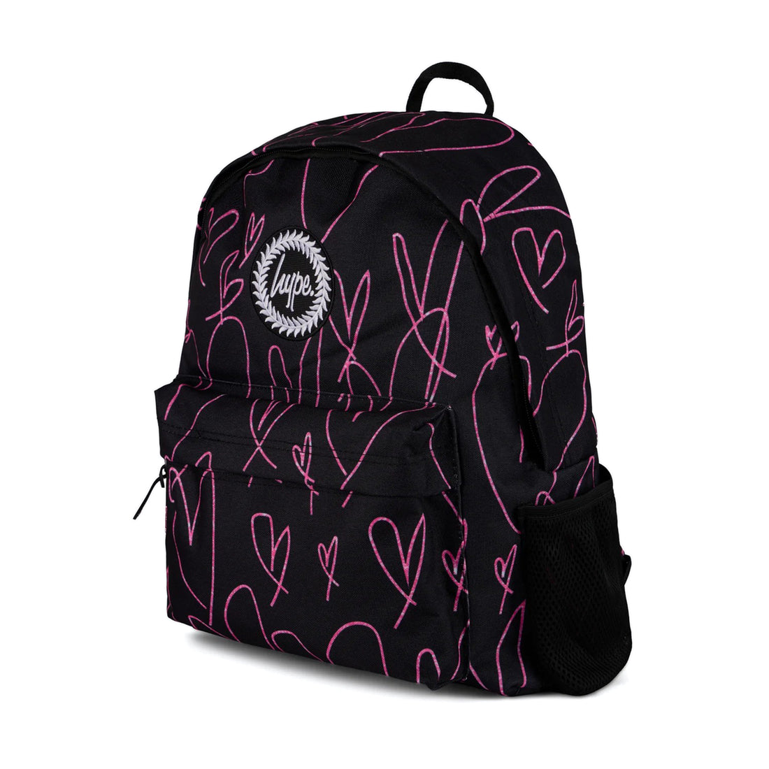 Glitter Scribble Hearts Backpack 18L