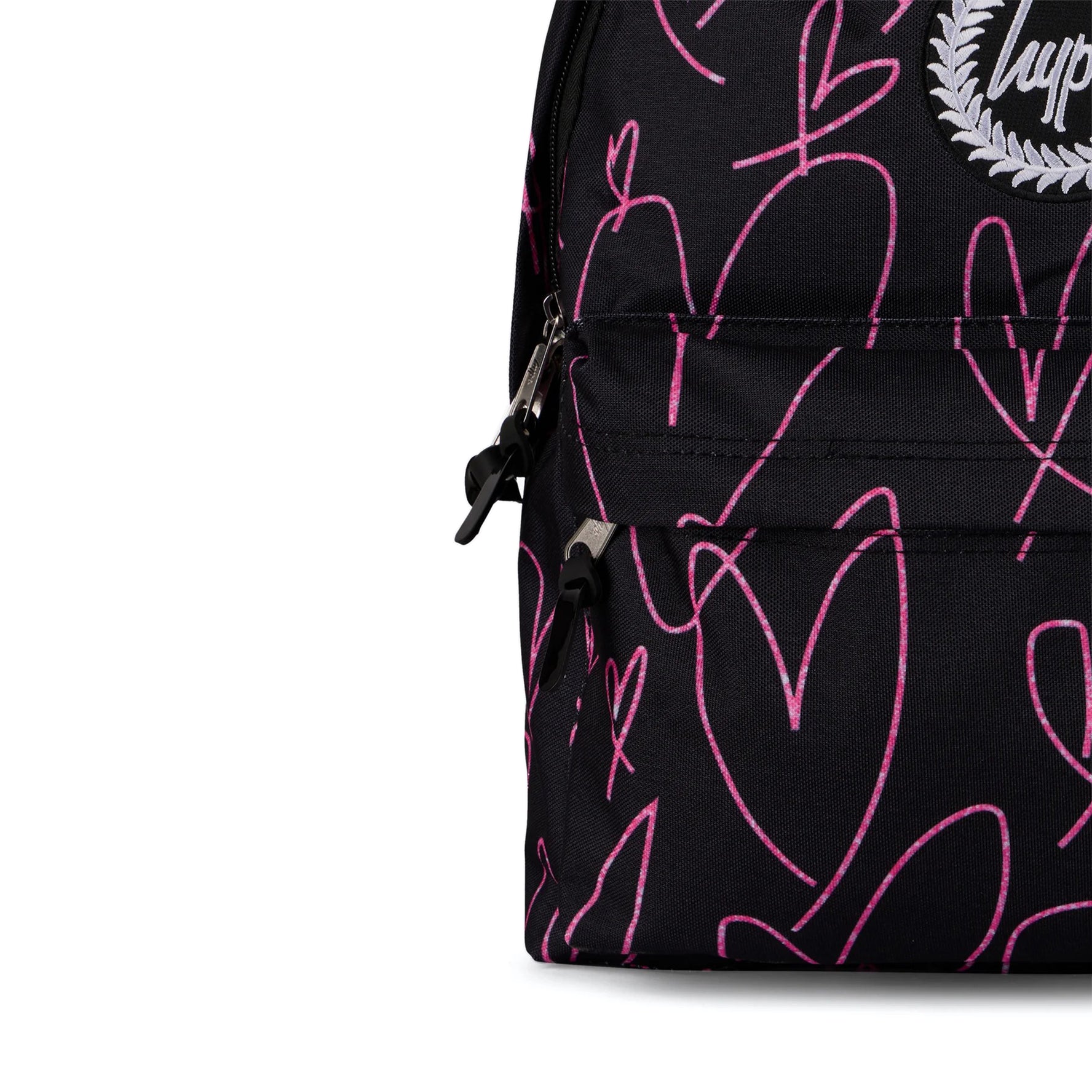 Glitter Scribble Hearts Backpack 18L