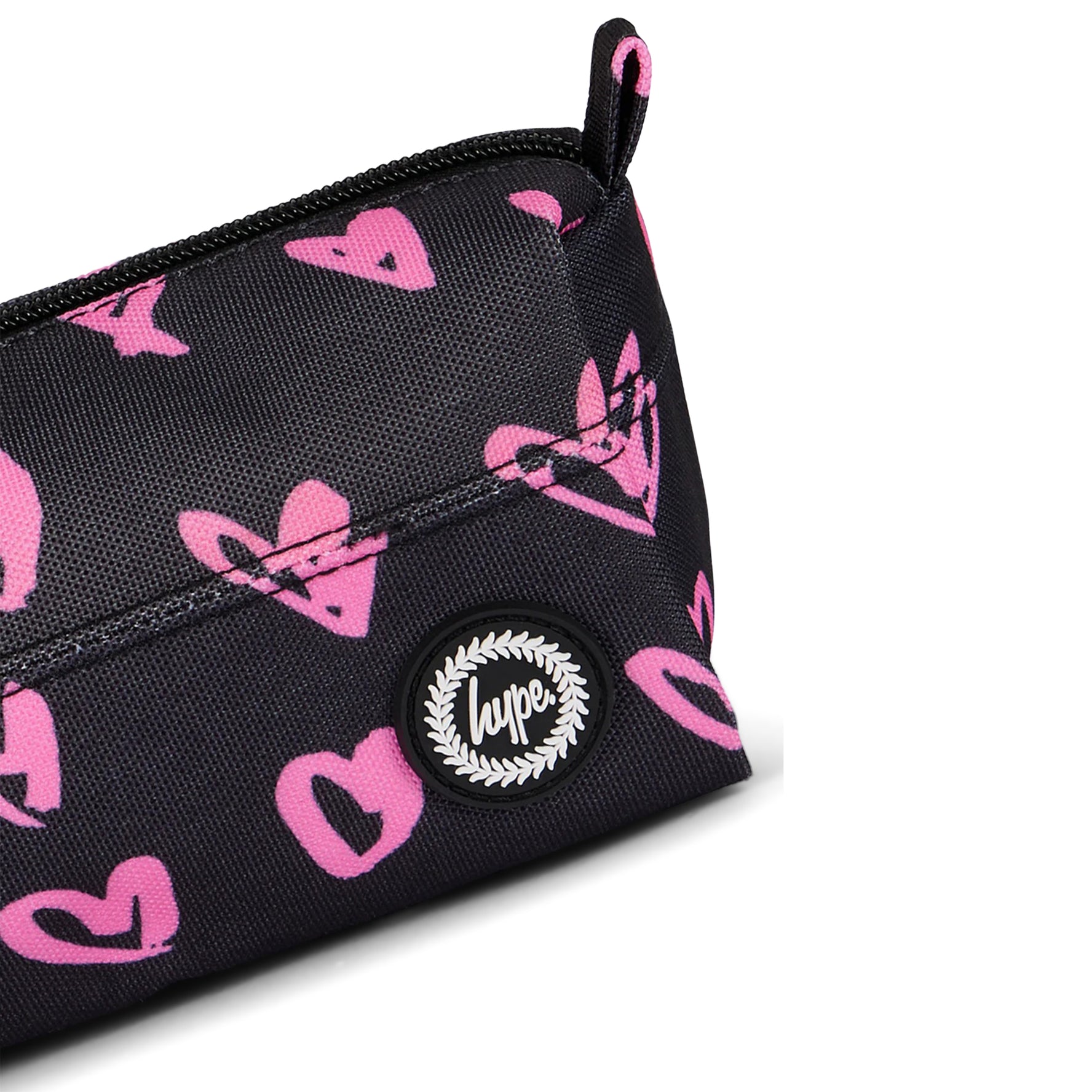 Black/Pink Scribble Pencil Case