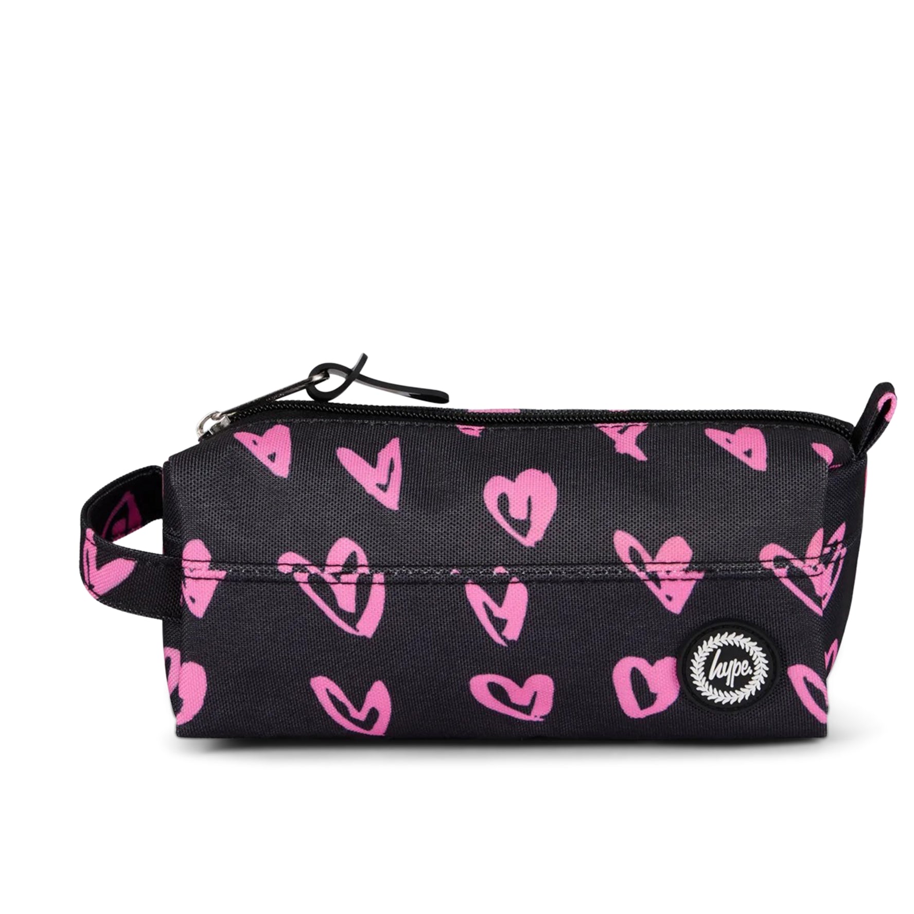 Black/Pink Scribble Pencil Case