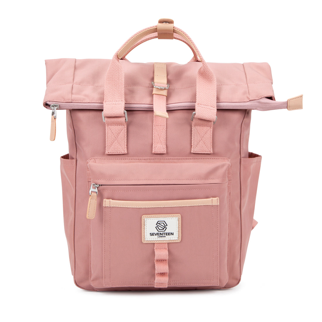 Canary Wharf Backpack-Backpack-17 London-Pink-SchoolBagsAndStuff