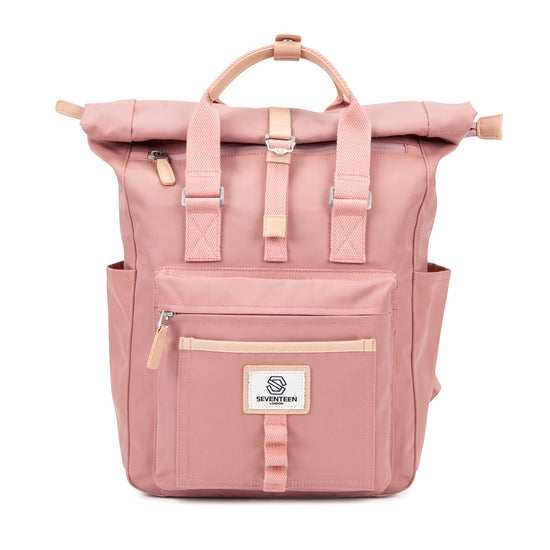 Canary Wharf Backpack-Backpack-17 London-Pink-SchoolBagsAndStuff