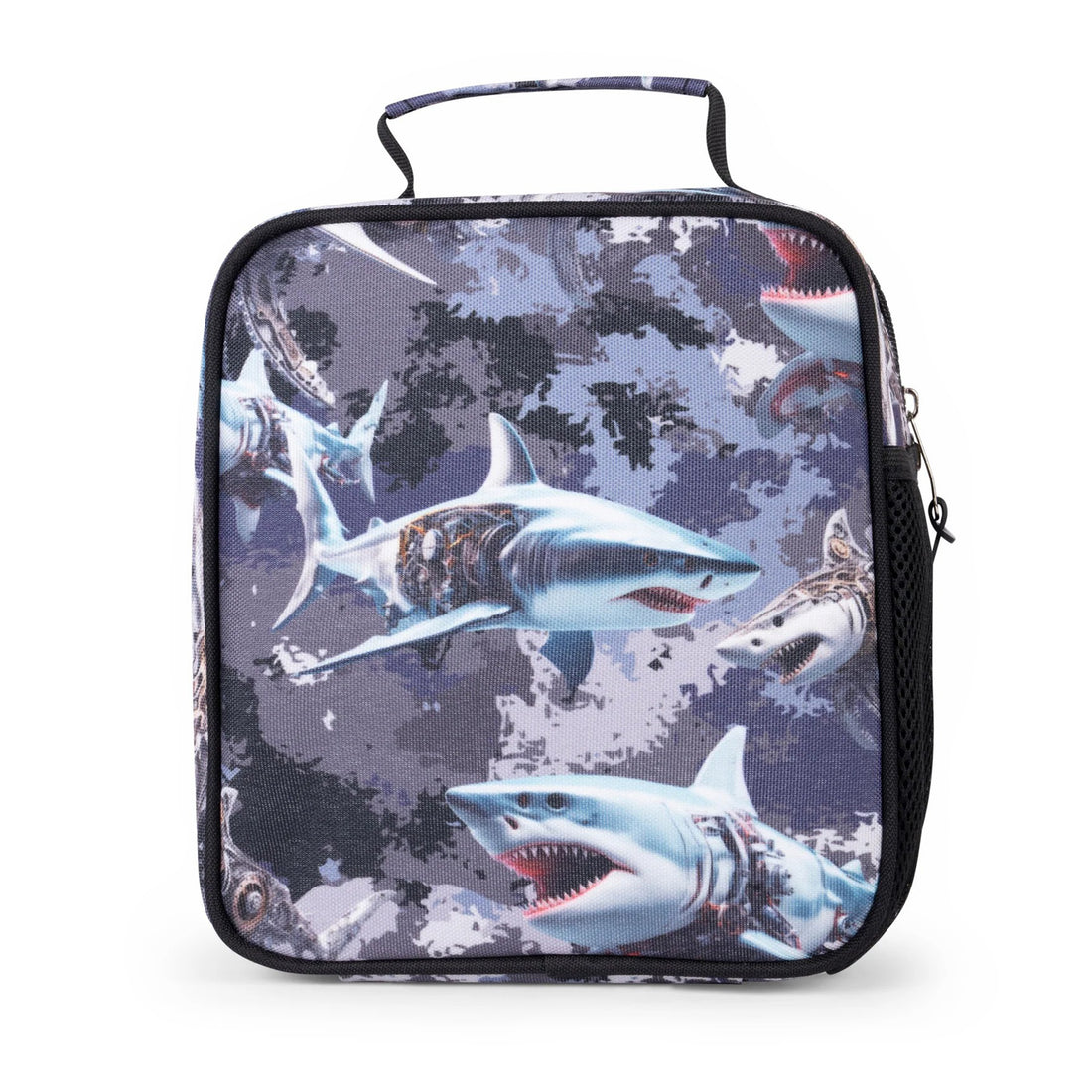 Grey Mech Sharks Lunch Box